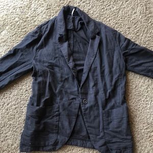 Free people linen oversized blazer